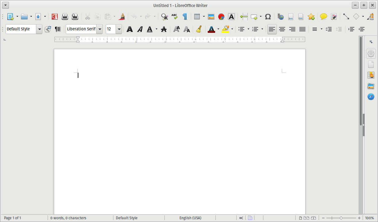 My customized Xubuntu 17.04 with LibreOffice.