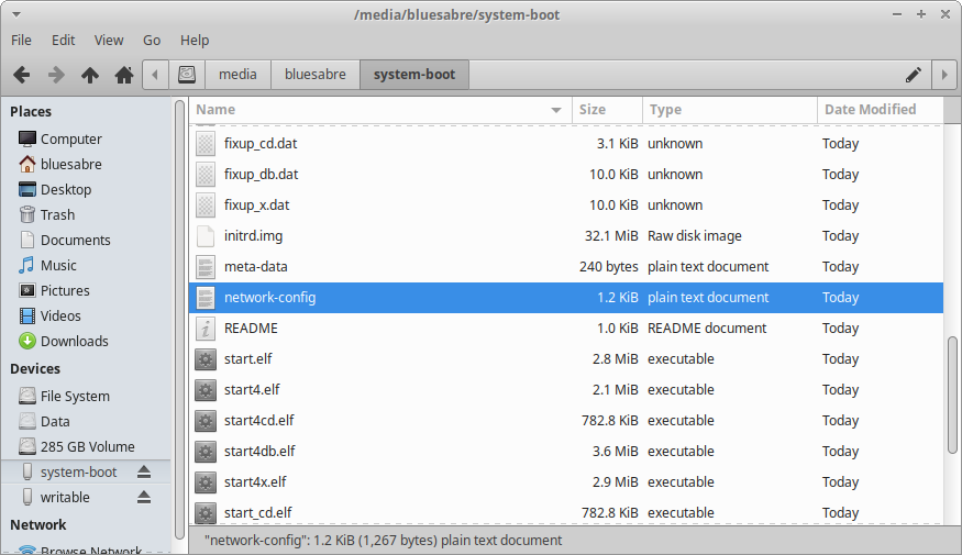 Navigate to the  file on  and open it in a text editor.