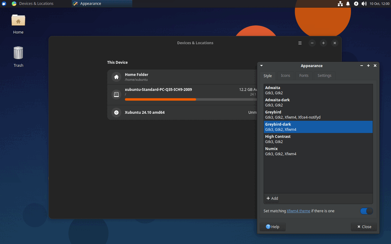 Selecting a dark theme now reliably syncs the dark mode preference to supported apps.