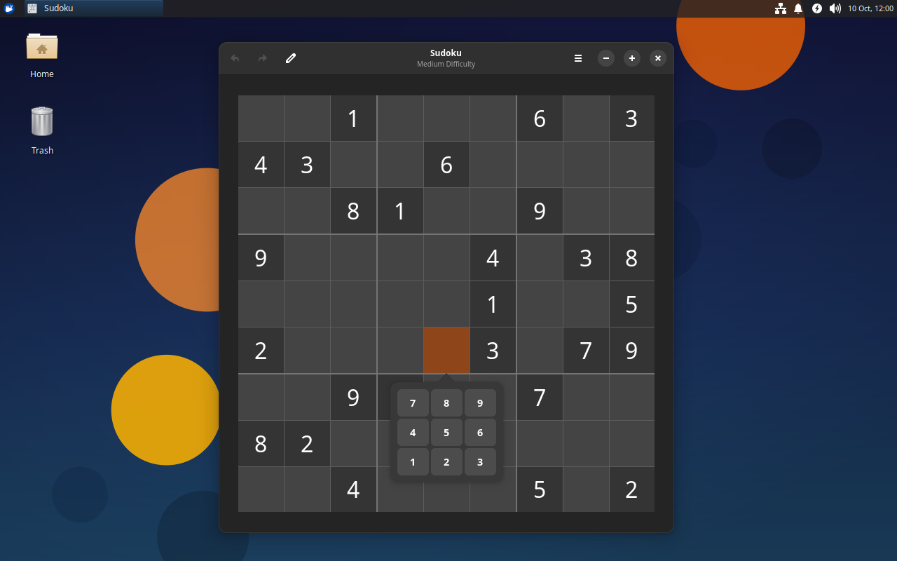 GNOME Sudoku features improved dark mode support, making it easy on the eyes when playing Sudoku late into the night.