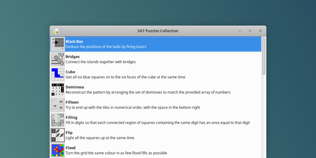 SGT Puzzles Collection 0.2.5 Released