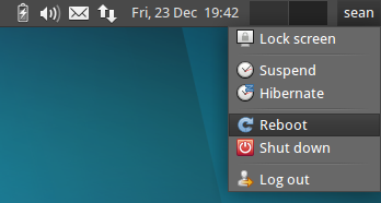 Finding the Reboot 'button'.